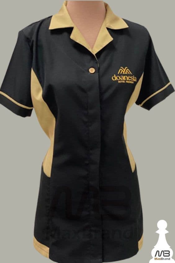 Hotel housekeeping tunic made by Brada Uniforms
